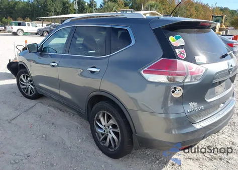 2015 Nissan Rogue Sl z USA, uszkodzony, nr VIN 5N1AT2MV8FC763545